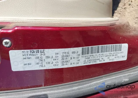 2017 Dodge Grand Caravan Sxt z USA, uszkodzony, nr VIN 2C4RDGCG5HR604464